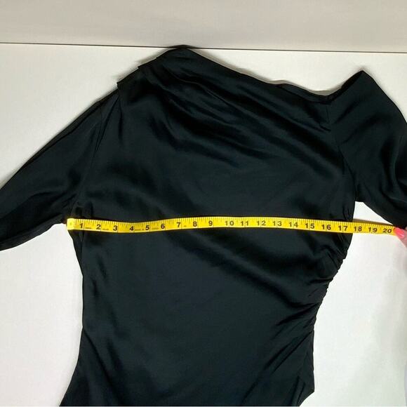 NWT | A.L.C | Jaime One Shoulder Asymmetrical Top | Black | Size 6 - Picture 12 of 16